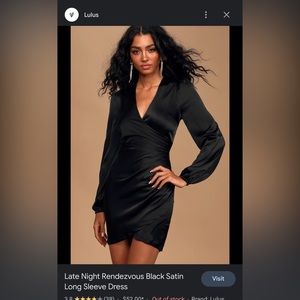 Black Long-Sleeve Formal Dress